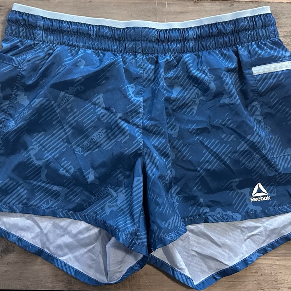 Reebok Camo Blue Running Shorts